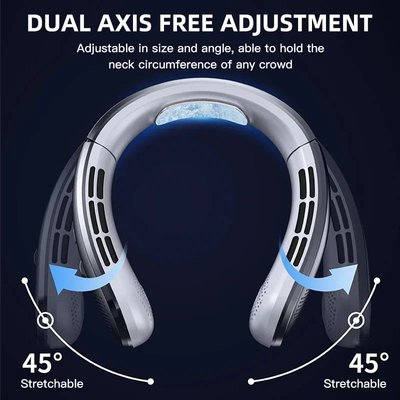 Portable Neck Fan – Rechargeable Hands-Free Personal Fan