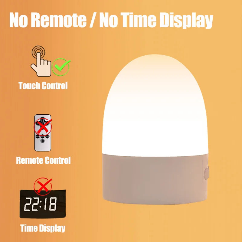 DreamGlow™ Rechargeable Touch Night Light – 3 Colour Modes