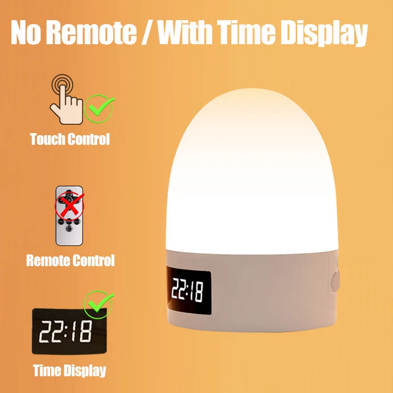 DreamGlow™ Rechargeable Touch Night Light – 3 Colour Modes