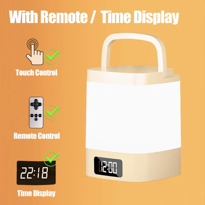 DreamGlow™ Rechargeable Touch Night Light – 3 Colour Modes