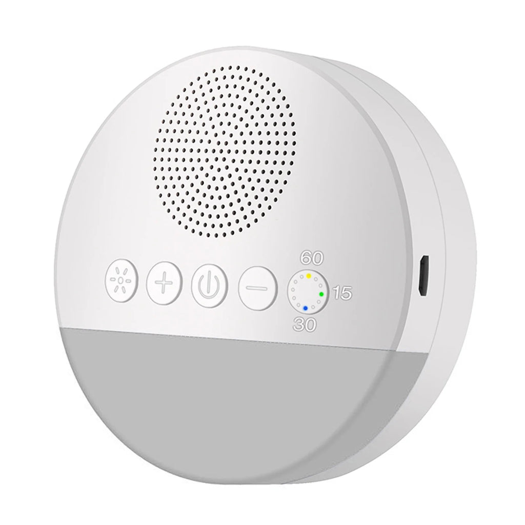 Baby White Noise Machine with Night Light – USB Rechargeable Sleep Sound Machine