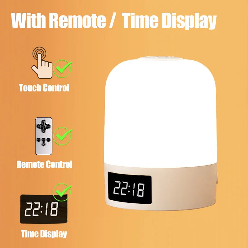DreamGlow™ Rechargeable Touch Night Light – 3 Colour Modes